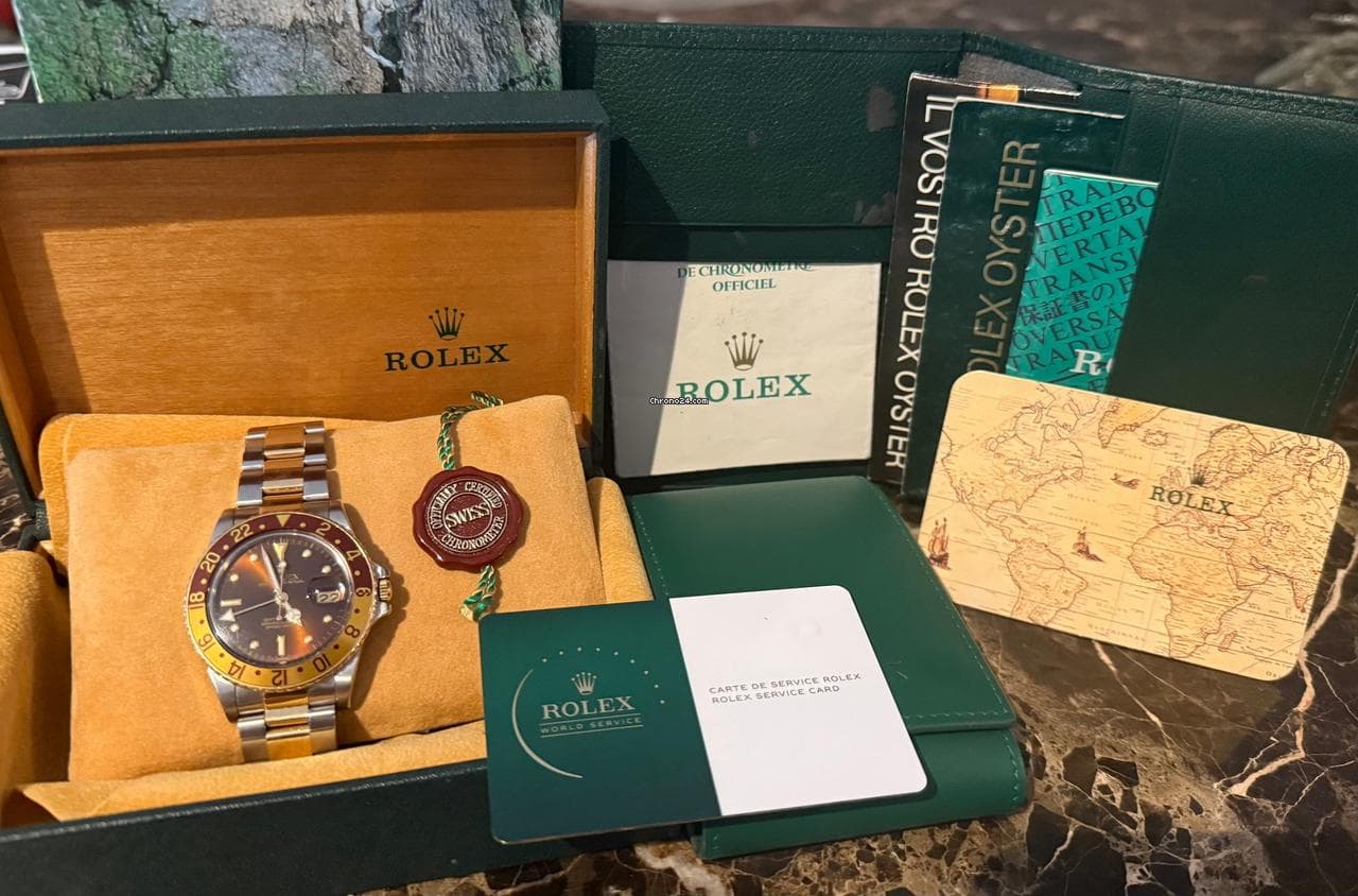 Rolex GMT-Master Rolex GMT 16753 rootbeer nipple dial Rolex revision 2024 - Image 1