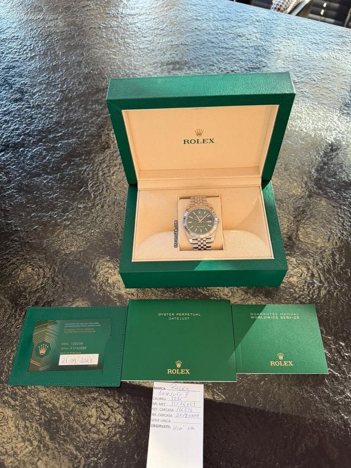 Rolex Datejust 41 Rolex Datejust 41 Green Dial Full Set - Thumbnail 7