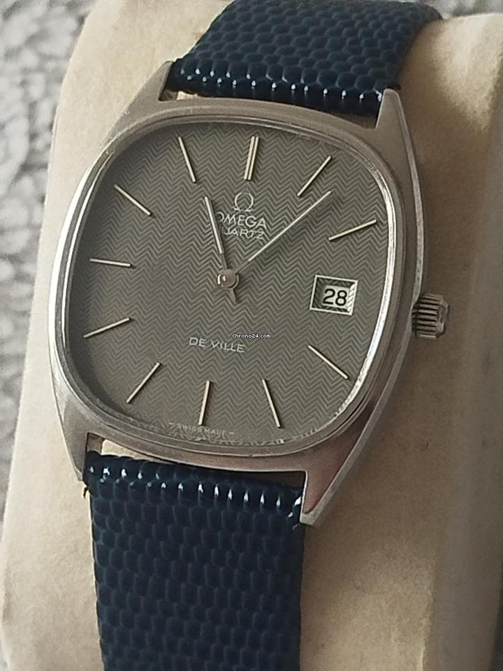 Omega Quartz De Ville rare, navy blue dial - Thumbnail 3