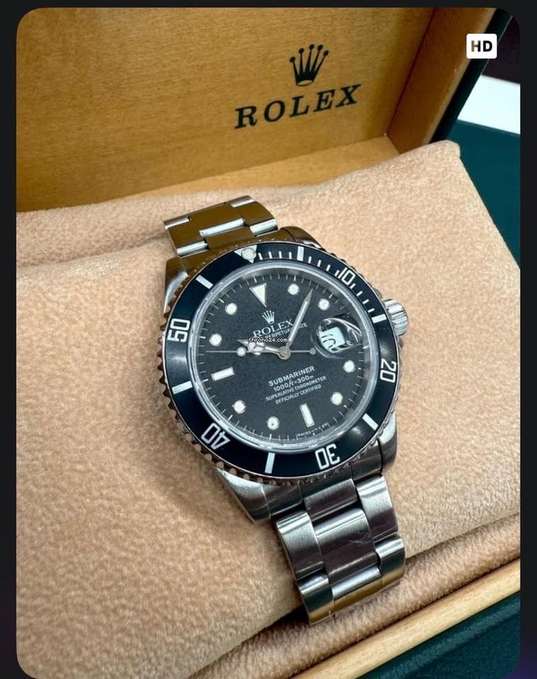 Rolex Submariner Date Rolex Submariner 16800 mit originaler Box und Garantiekarte - Image 1