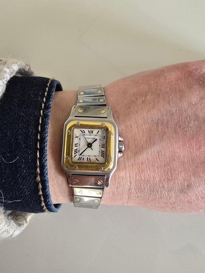 Cartier Santos Lady Santos Galbée automatique - Thumbnail 15