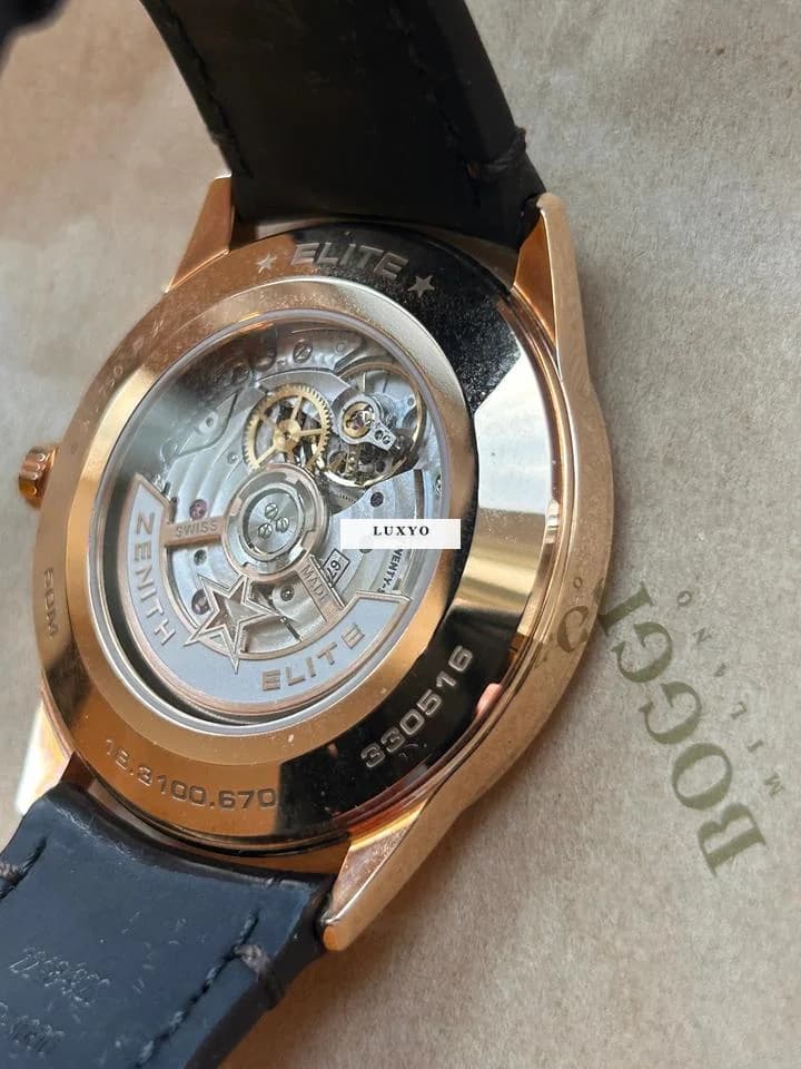 Zenith Elite Classic Zenith Elite 18ct Gold - New - Thumbnail 4