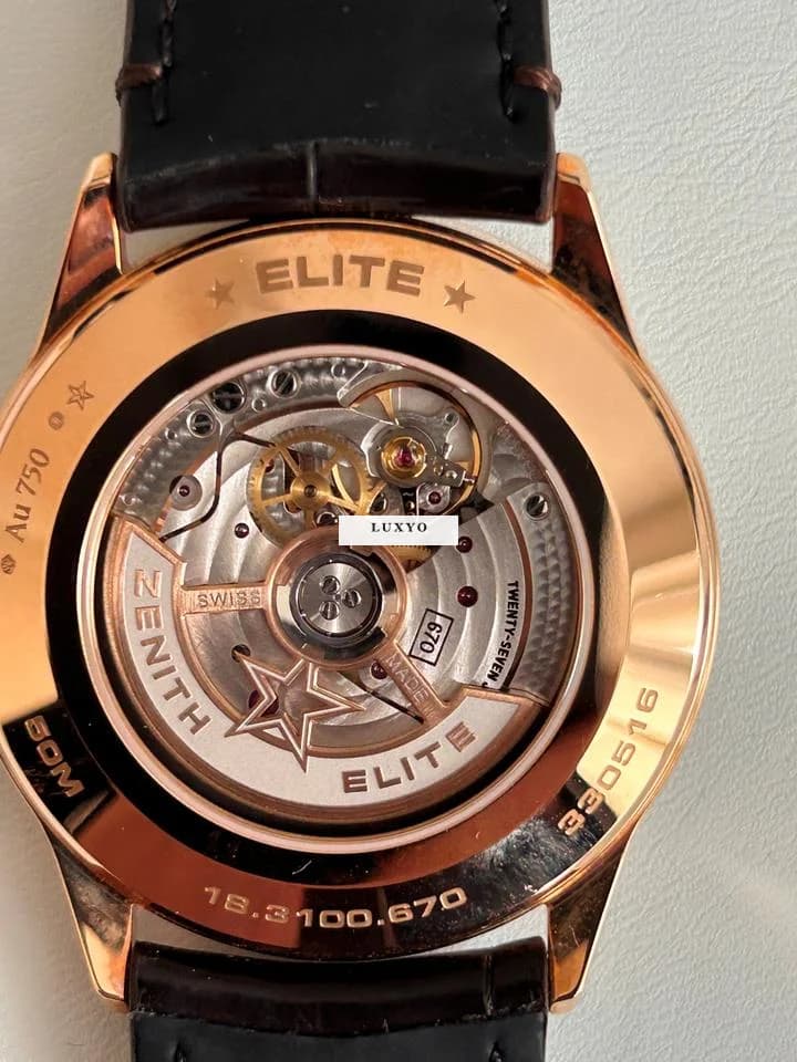 Zenith Elite Classic Zenith Elite 18ct Gold - New - Thumbnail 5
