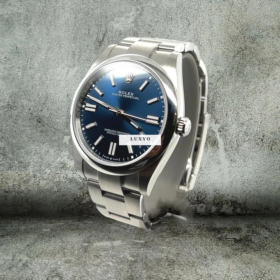 Rolex Oyster Perpetual 41 BLUE 124300 top condition 2024 top condition gift idea investment - Thumbnail 3
