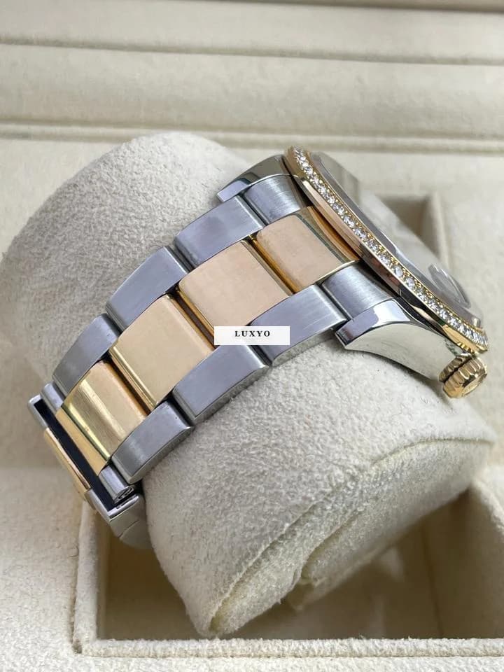 Rolex Datejust 36 GREEN XI VI Diamond DIAL Steel/Gold Top Condition with Box&Papers 2021 - Thumbnail 7