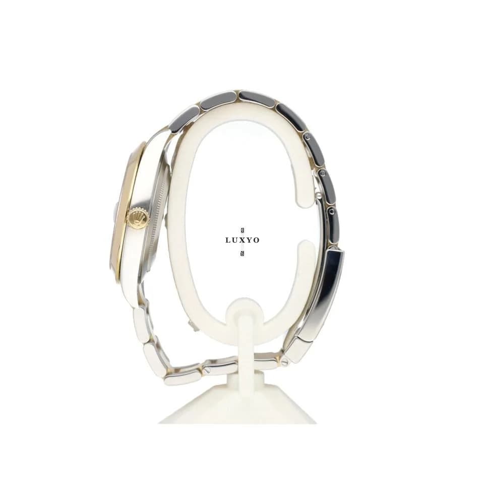 Rolex Datejust 41 2022 box + papers | steel - yellow gold champagne domed Oyster - Thumbnail 4