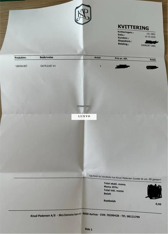 Rolex Datejust 41 Rolex Datejust 41 | Rhodium | White Gold | Oyster | Full set - Thumbnail 13