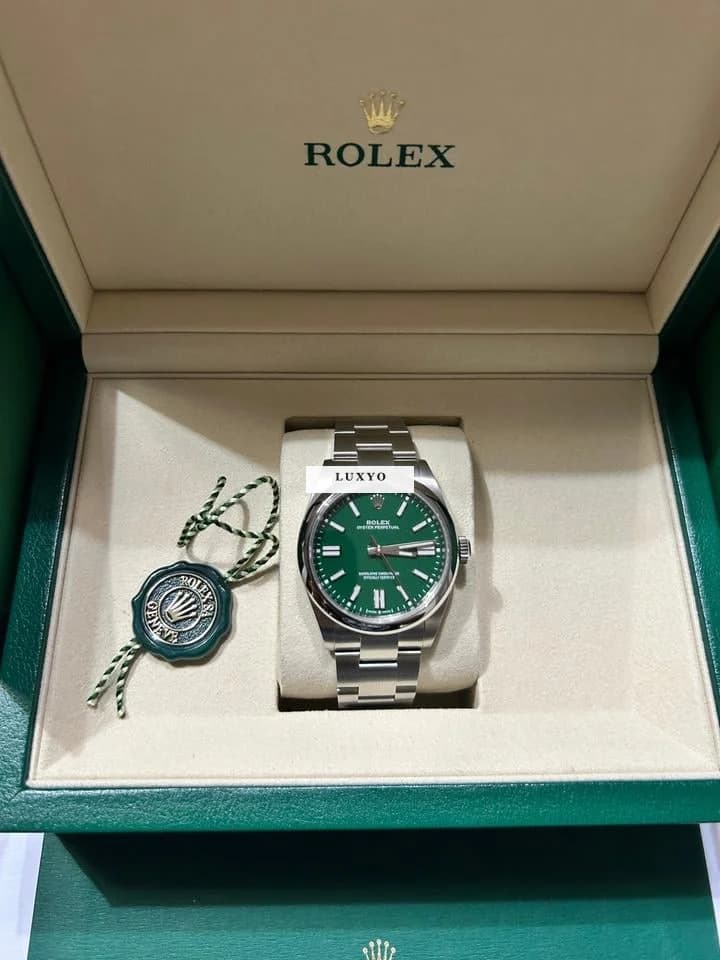 Rolex Oyster Perpetual 41 Rolex Oyster Perpetual 41 Green - Thumbnail 3