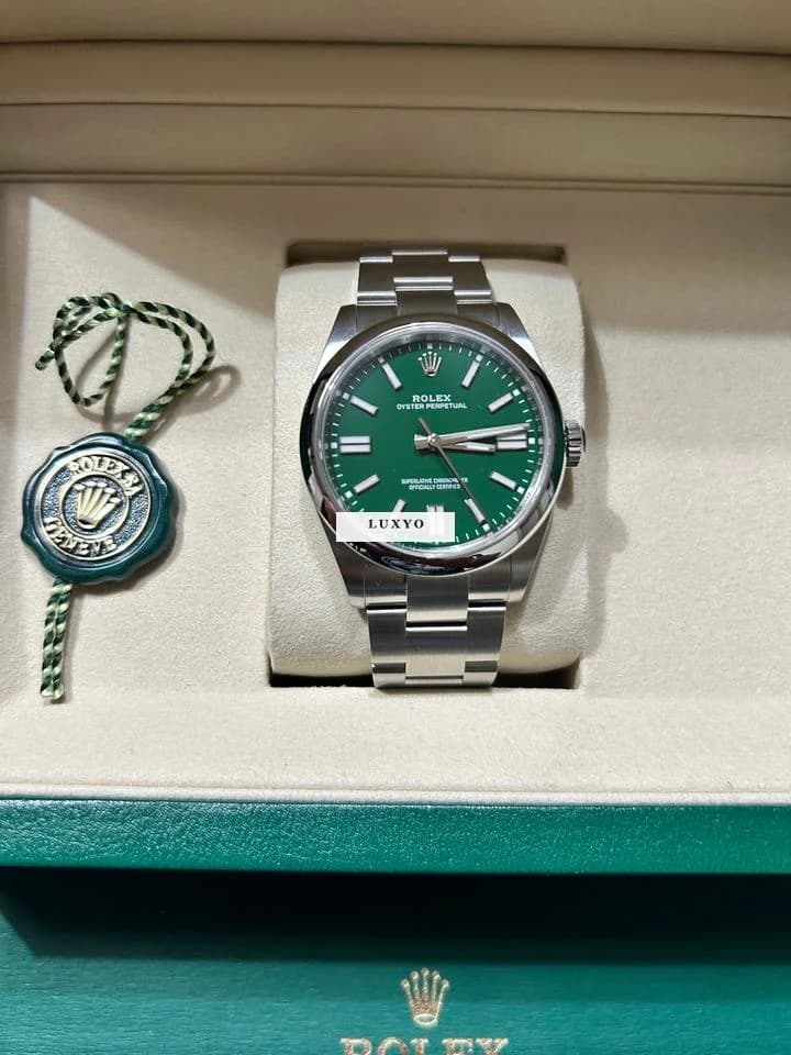 Rolex Oyster Perpetual 41 Rolex Oyster Perpetual 41 Green - Thumbnail 4