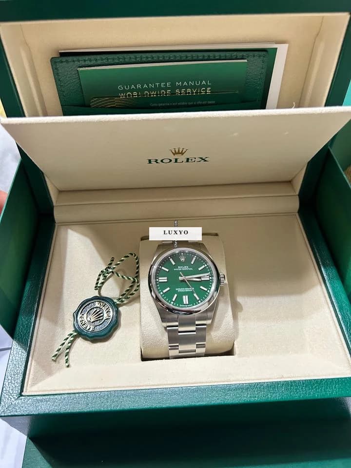Rolex Oyster Perpetual 41 Rolex Oyster Perpetual 41 Green - Thumbnail 8