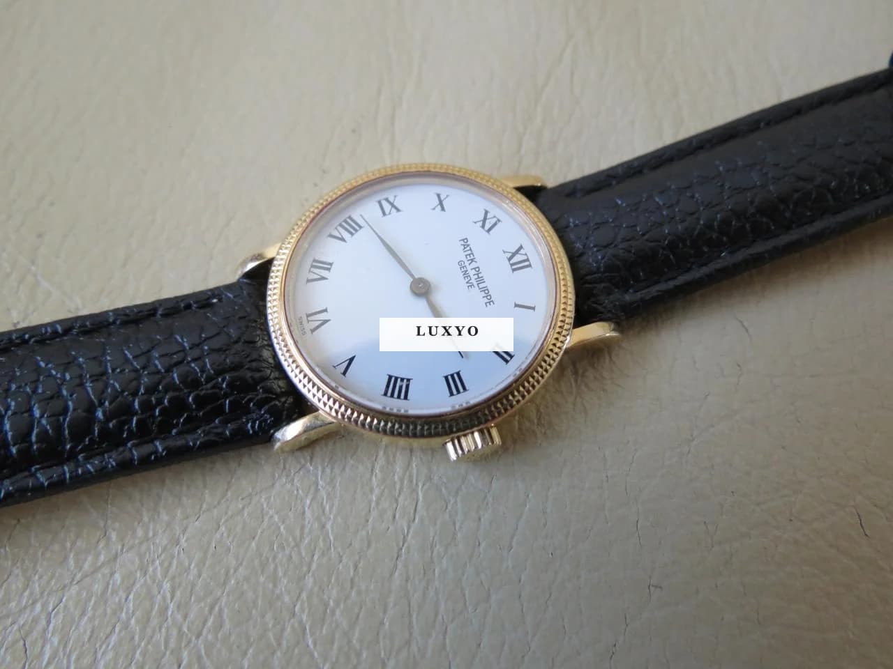 Patek Philippe Calatrava 18K Gold Roman Numerals 25mm Mechanical Ladies Watch - Thumbnail 11