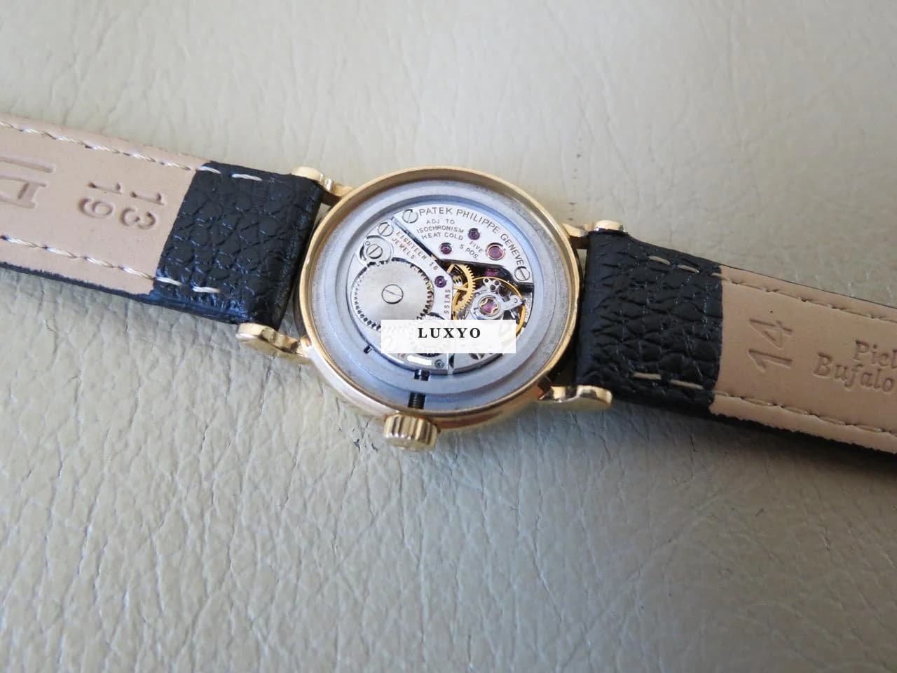 Patek Philippe Calatrava 18K Gold Roman Numerals 25mm Mechanical Ladies Watch - Thumbnail 8