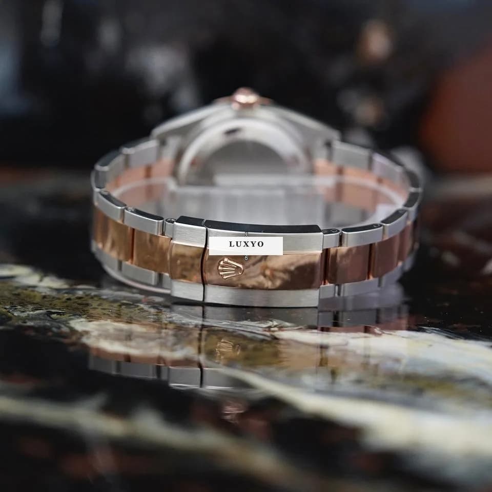 Rolex Datejust 36 Oyster Rolesor Everose Wimbeldon Fullset 04/22 Ref. 126201 "99% New" - Thumbnail 6