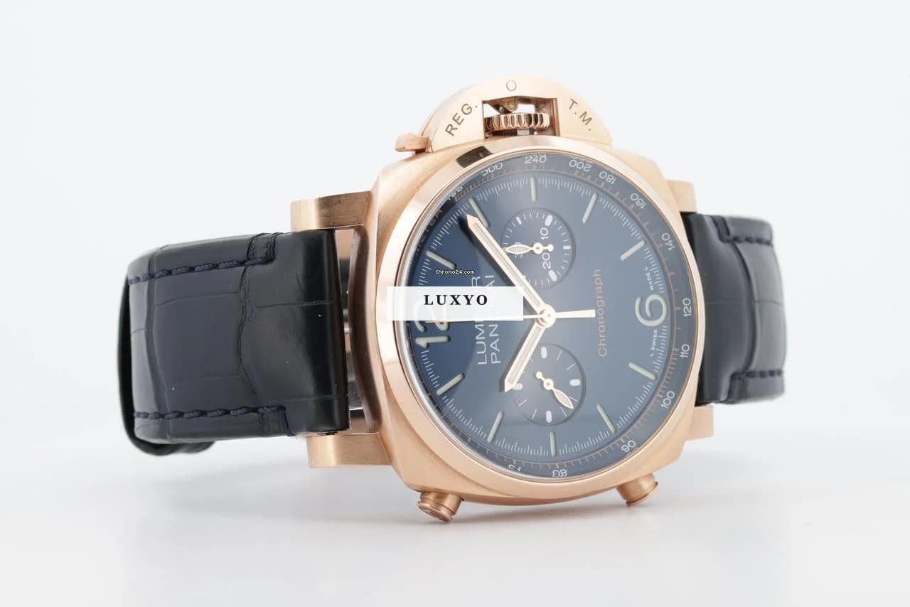 Panerai Luminor Marina Goldtech Blu Notte Luminor PAM0111  2021 Like New Full Set - Thumbnail 3