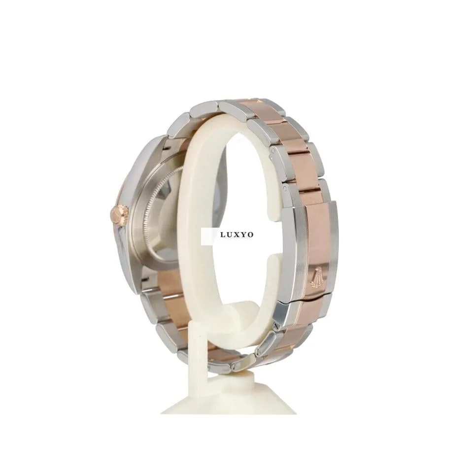 Rolex Datejust 41 2023 box + papers | steel - rose gold silver fluted / motif Oyster - Thumbnail 5