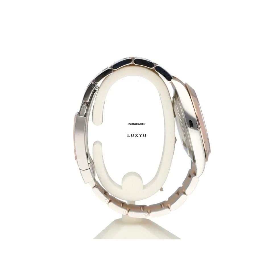 Rolex Datejust 41 2023 box + papers | steel - rose gold silver fluted / motif Oyster - Thumbnail 8