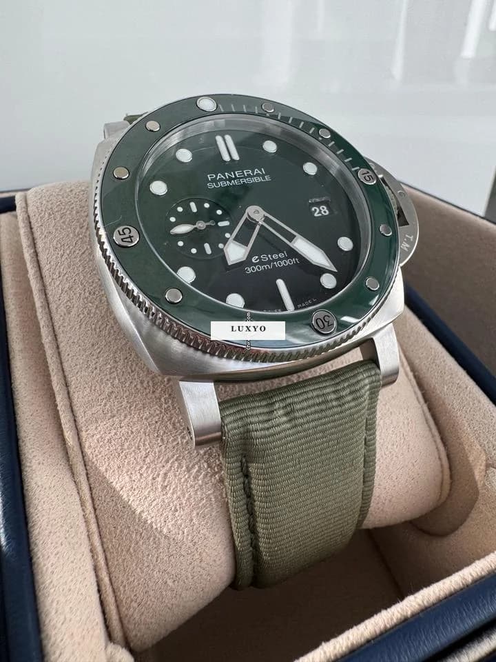 Panerai Submersible Quarantaquattro Verde Full Set - Thumbnail 2