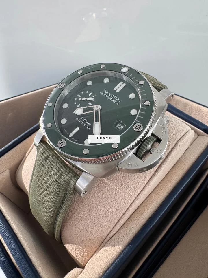 Panerai Submersible Quarantaquattro Verde Full Set - Thumbnail 3