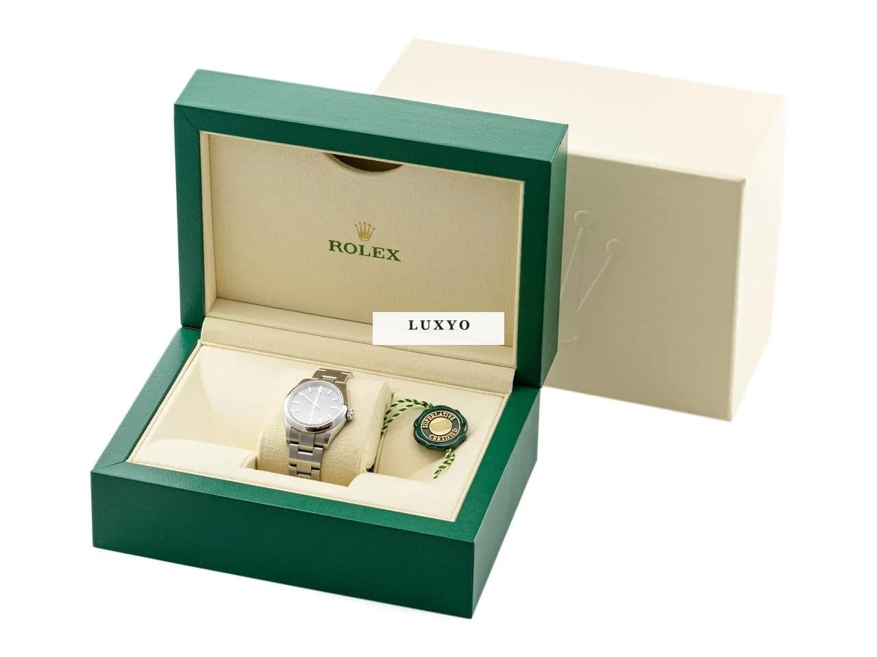 Rolex Oyster Perpetual Steel 31mm Automatic Ref. 277200 with original Invoice - Thumbnail 9
