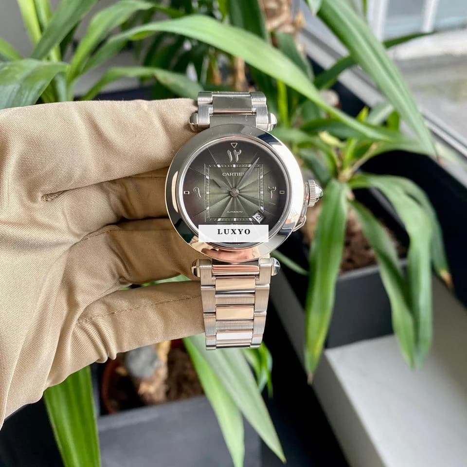 Cartier Pasha | WSPA0022 | Box & Papers | Green Arabic Dial | 99% - Thumbnail 3