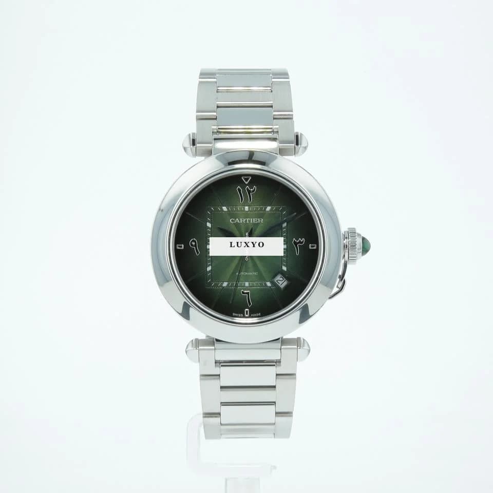 Cartier Pasha | WSPA0022 | Box & Papers | Green Arabic Dial | 99% - Thumbnail 6