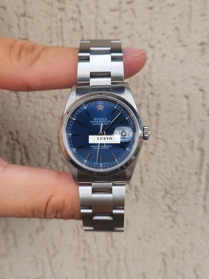Rolex Datejust 36 Blue dial - Thumbnail 4
