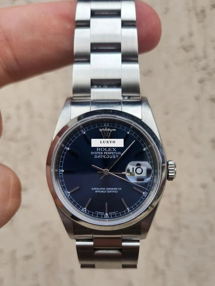 Rolex Datejust 36 Blue dial - Thumbnail 6