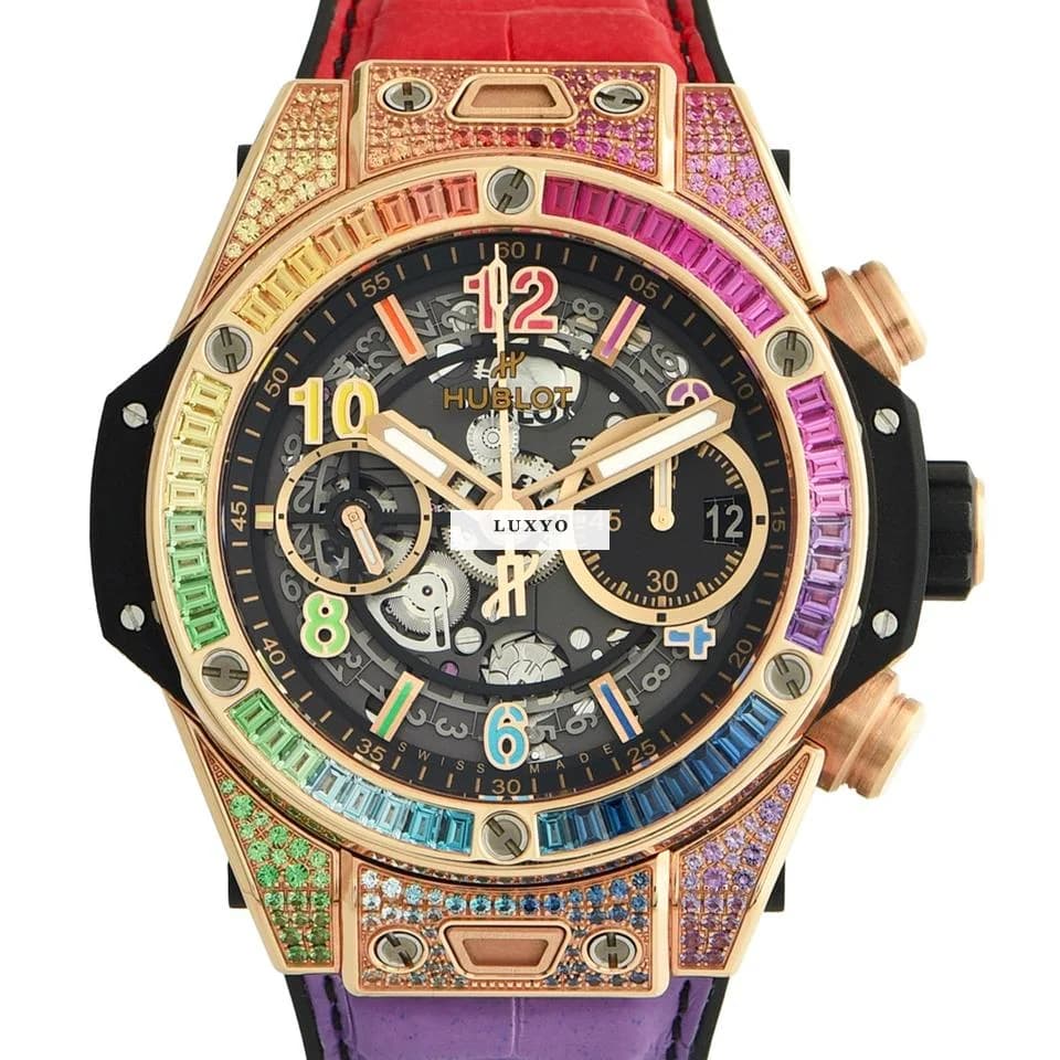 Hublot Big Bang Unico King Gold Rainbow 42 Mm 441.OX.1118.LR.0999 Fullset - Image 1
