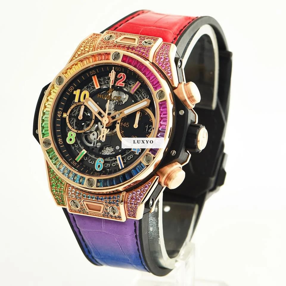 Hublot Big Bang Unico King Gold Rainbow 42 Mm 441.OX.1118.LR.0999 Fullset - Thumbnail 3