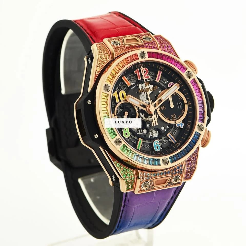 Hublot Big Bang Unico King Gold Rainbow 42 Mm 441.OX.1118.LR.0999 Fullset - Thumbnail 4