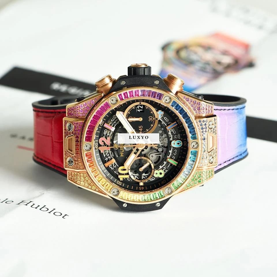 Hublot Big Bang Unico King Gold Rainbow 42 Mm 441.OX.1118.LR.0999 Fullset - Thumbnail 5
