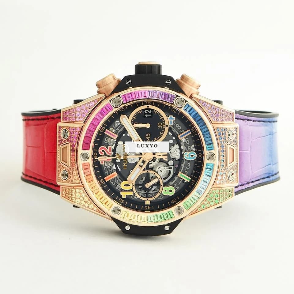 Hublot Big Bang Unico King Gold Rainbow 42 Mm 441.OX.1118.LR.0999 Fullset - Thumbnail 6