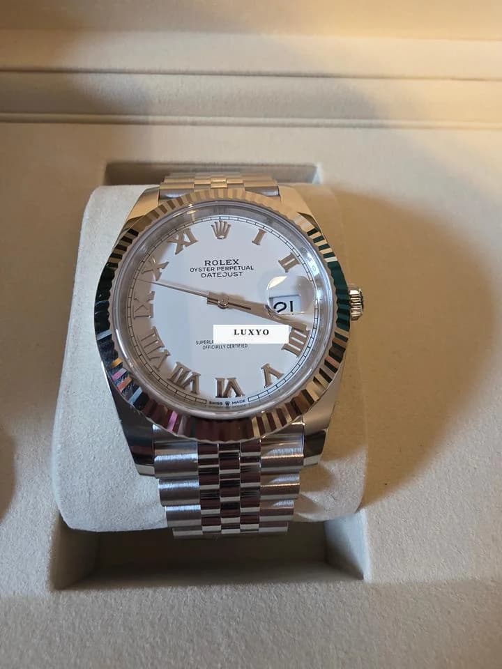 Rolex Datejust 41 126334| Unworn | White Dial | Jubilee I Roman | Model 2025 - Thumbnail 2