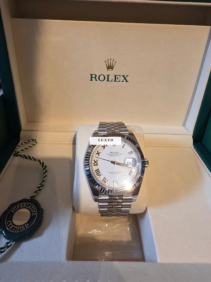 Rolex Datejust 41 126334| Unworn | White Dial | Jubilee I Roman | Model 2025 - Thumbnail 3