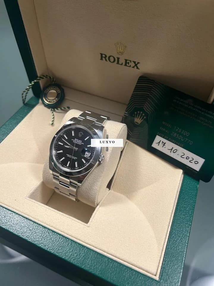 Rolex Datejust 41 126300 full set quadrante nero - Thumbnail 2