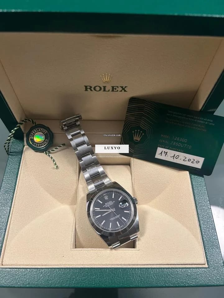 Rolex Datejust 41 126300 full set quadrante nero - Thumbnail 5