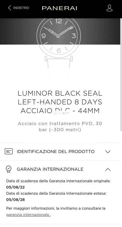 Panerai Luminor 8 Days Set DLC, NUOVO CON PELLICOLE,500 pezzi Pam00786 black Seal 8days - Thumbnail 5