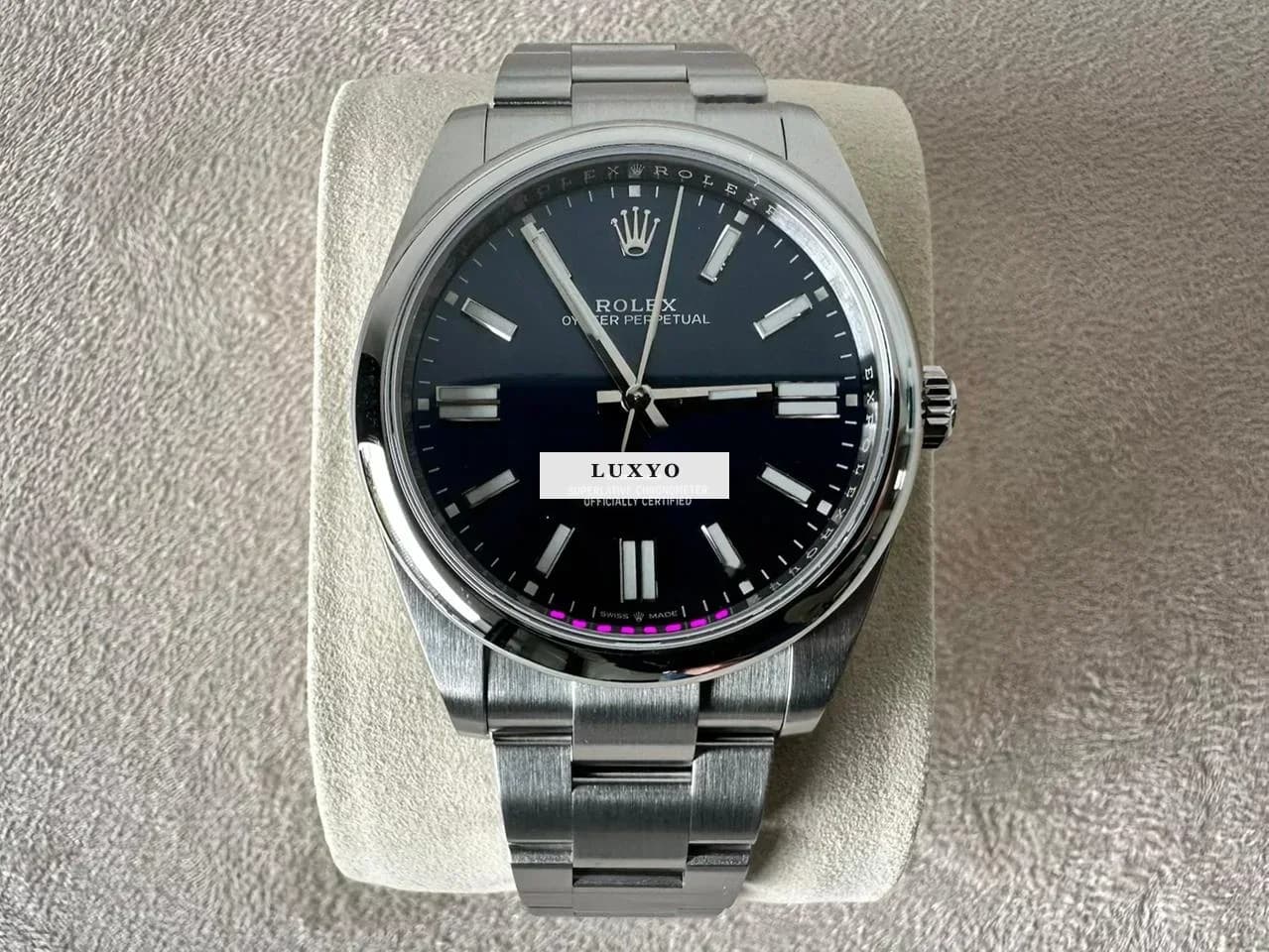 Rolex Oyster Perpetual 41 124300  Blau  Full Set  Neu & ungetragen  04/2025  verklebt - Thumbnail 3