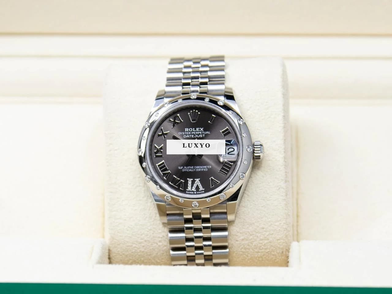 Rolex Datejust 31 Roman | 2023 | 278344RBR | Diamonds | Jubilee | St Valentin - Thumbnail 4