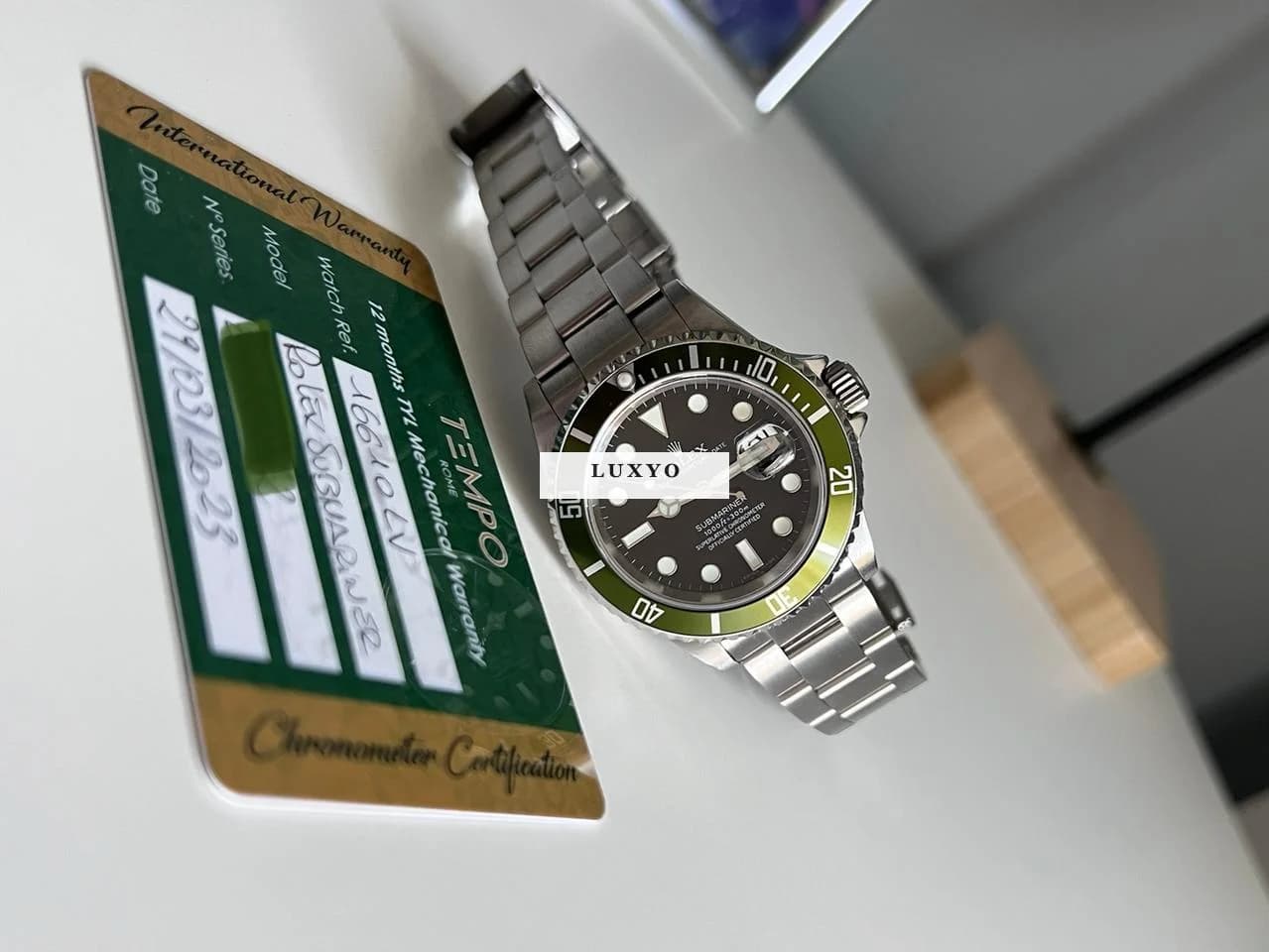 Rolex Submariner "Kermit" B3 Olive bezel (Bertolli) - Thumbnail 2