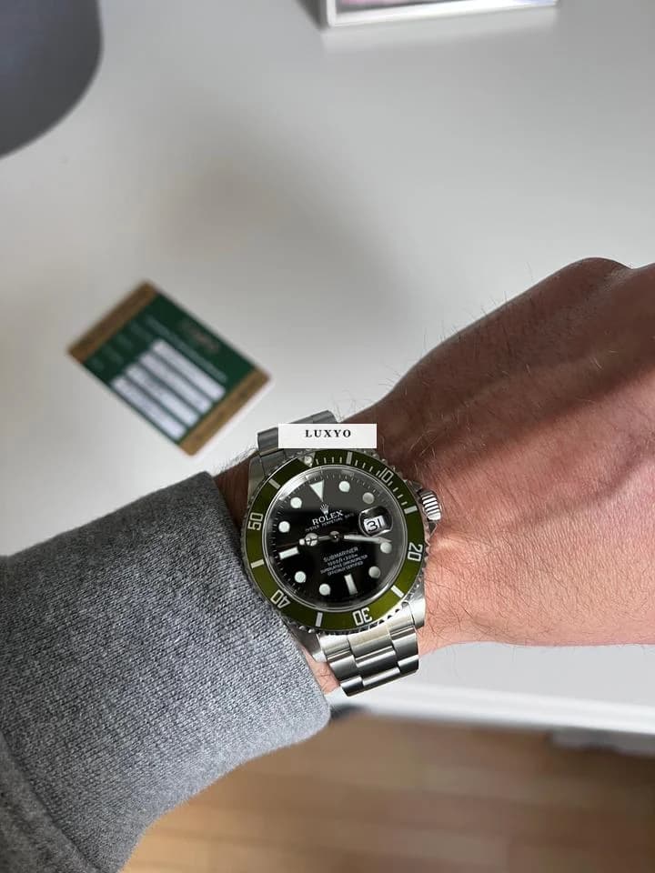 Rolex Submariner "Kermit" B3 Olive bezel (Bertolli) - Thumbnail 3
