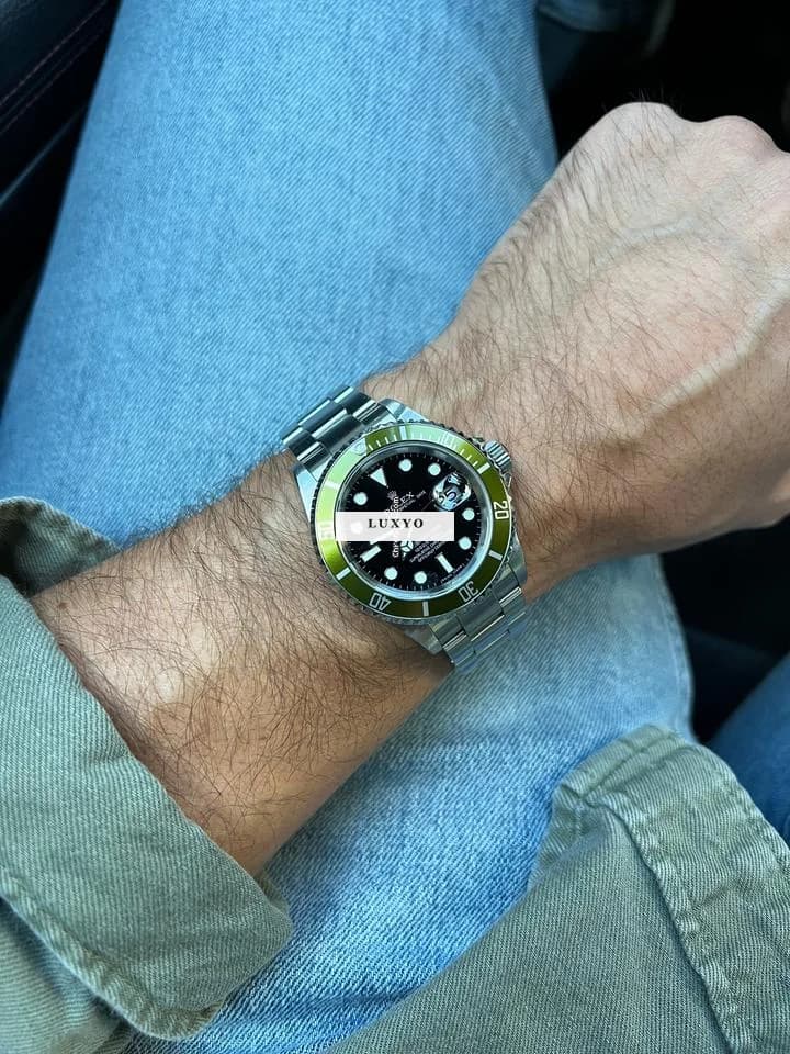 Rolex Submariner "Kermit" B3 Olive bezel (Bertolli) - Thumbnail 5