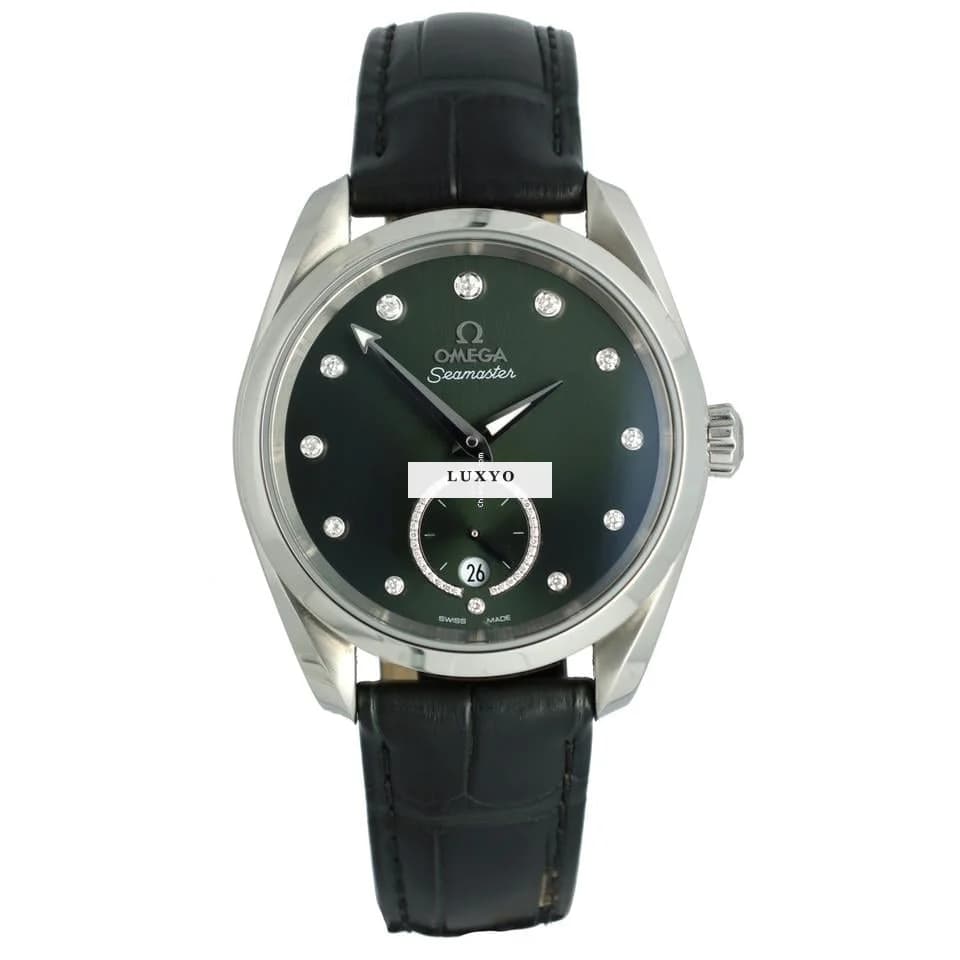Omega Seamaster Aqua Terra 150m Co-axial Master Chronome Full Set Green Diamonds "Like New" - Image 1
