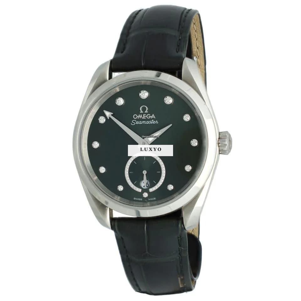 Omega Seamaster Aqua Terra 150m Co-axial Master Chronome Full Set Green Diamonds "Like New" - Thumbnail 2