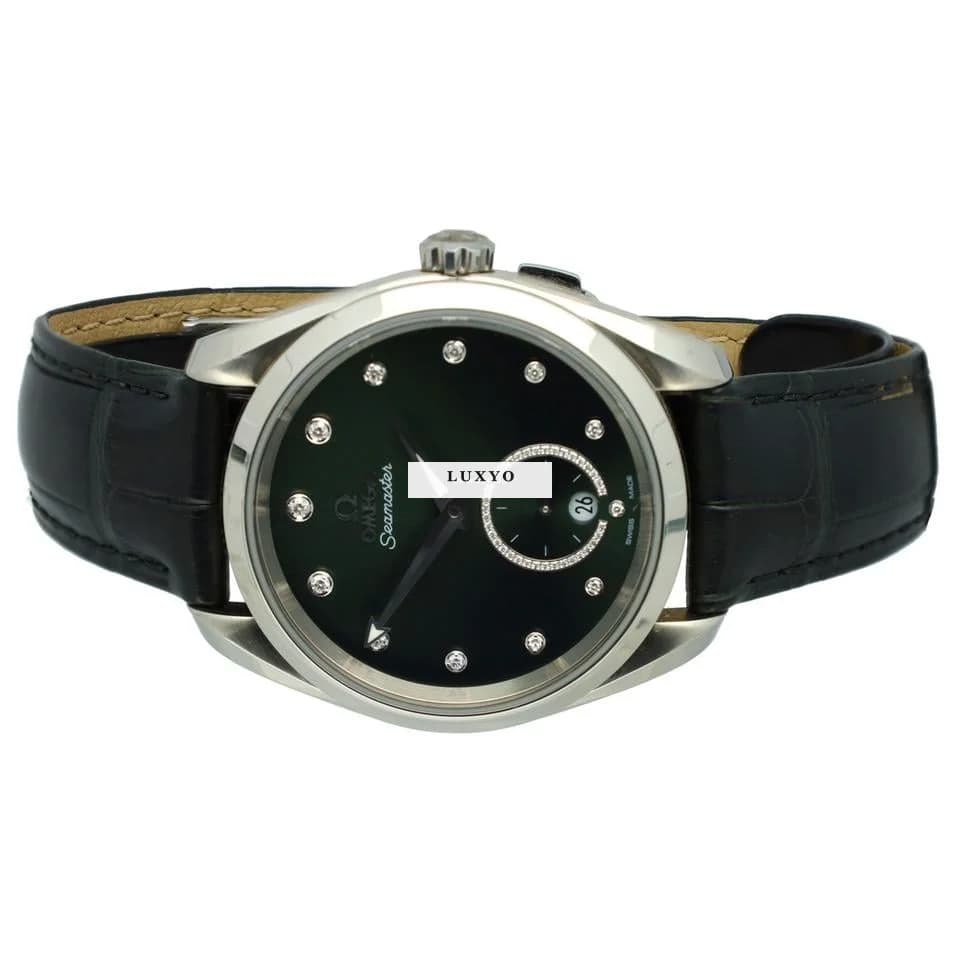 Omega Seamaster Aqua Terra 150m Co-axial Master Chronome Full Set Green Diamonds "Like New" - Thumbnail 6
