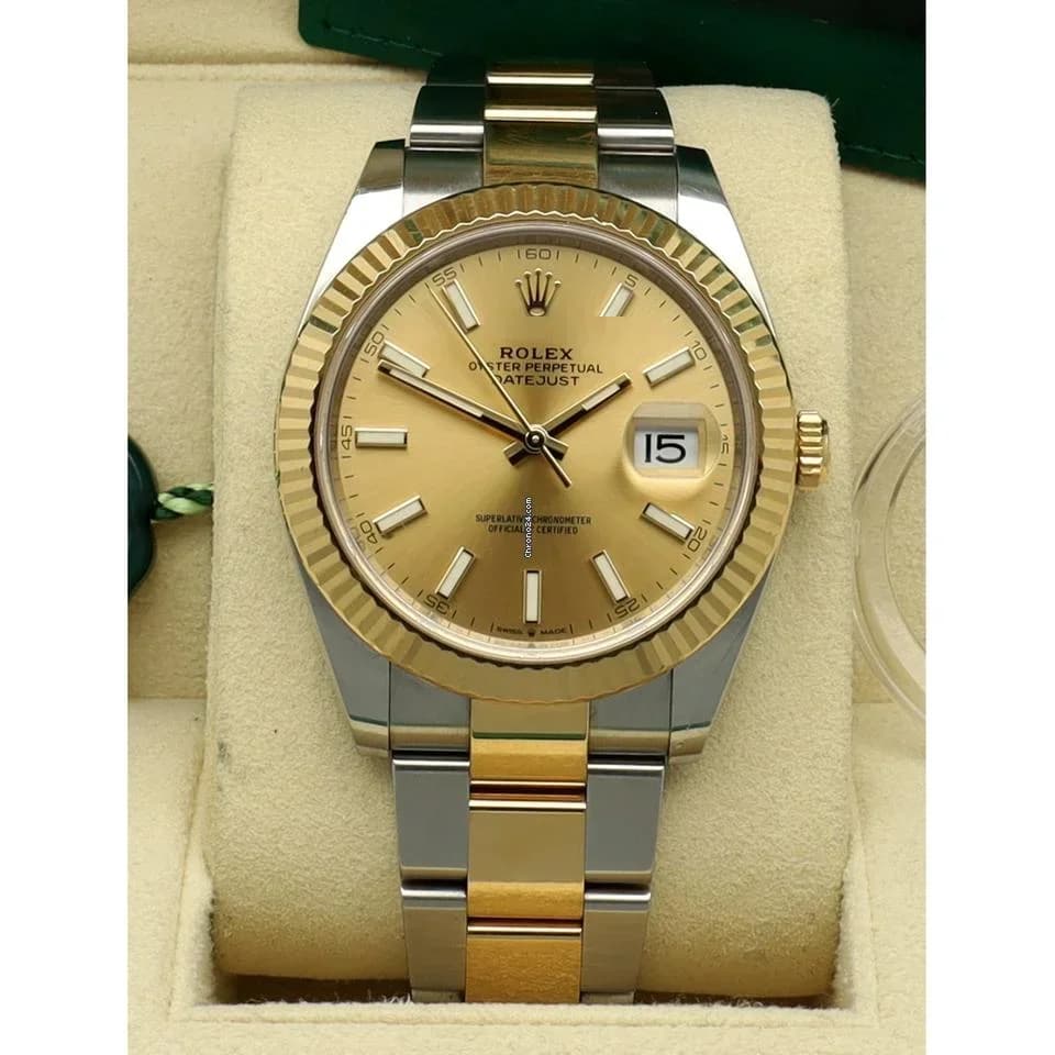Rolex Datejust 41 Ref.126333 Champagne Index 2021 Full Set - Thumbnail 7
