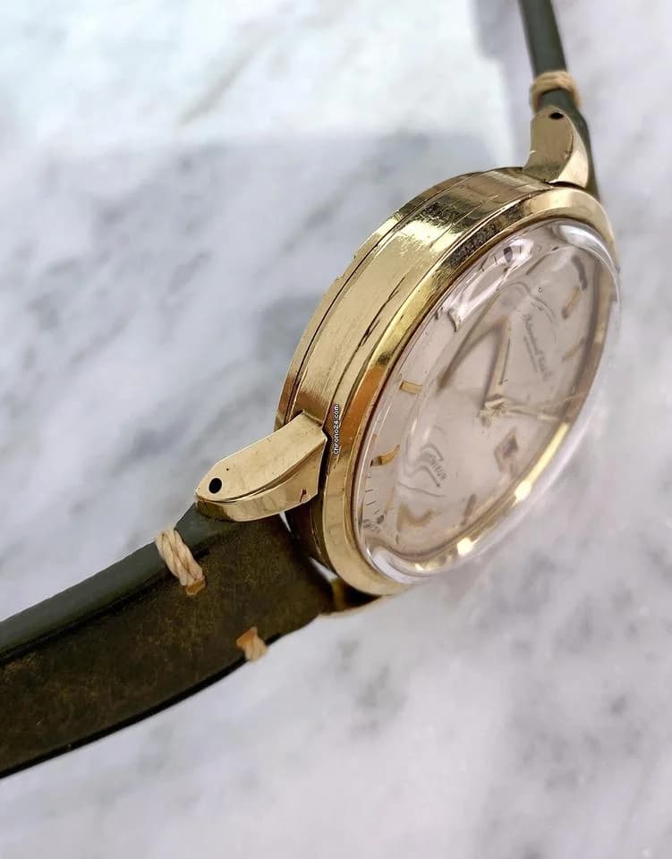 IWC Vintage Ingenieur Vollgold Solid Gold Automatic 36.5mm ref 666 666 - Thumbnail 5