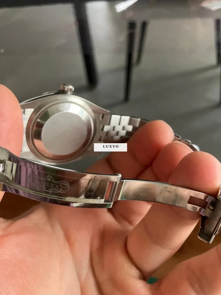 Rolex Datejust 36mm Wimbledon acier/diamants/jubilé Set complet, facture, 06/25 mise 5 fois - Thumbnail 5