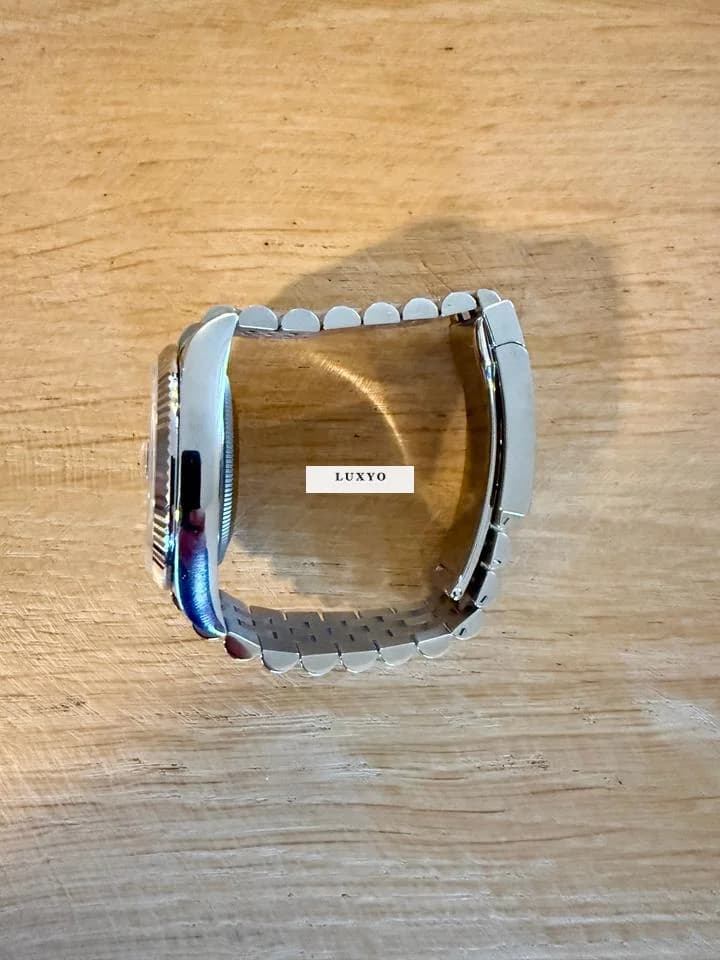 Rolex Datejust 36 126234 schwarz Weissgold Jubilee-Armband - Thumbnail 6