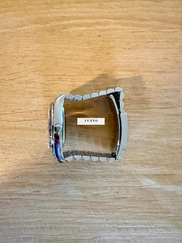 Rolex Datejust 36 126234 schwarz Weissgold Jubilee-Armband - Thumbnail 7